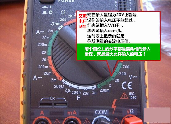 數字萬用表介紹、使用方法和注意事項詳解