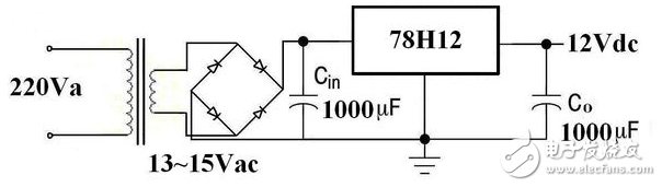 220v轉12v穩壓電源電路圖