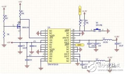 電源電路設計_研制輪式小車慣性導航系統