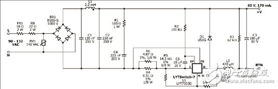 [原創] PowerIntLYT7503D10W調光LED驅動器參考設計DER586