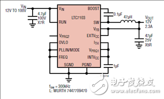 [原創] Linear LTC7103 105V 2.3A低EMI降壓穩壓器解決方案