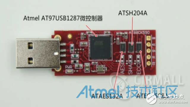 Atmel加密認(rèn)證AT88CK490評估板電路詳解