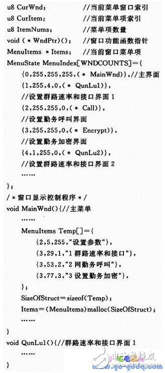 多級操作菜單顯示系統(tǒng)設(shè)計