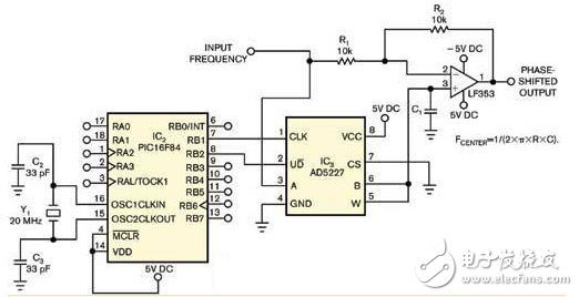 數(shù)字移相器的設(shè)計(jì)電路圖大全（移相電路/倍頻電路/AD5227 /鎖相環(huán)）
