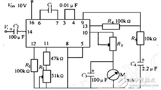 cd4046應用電路圖大全（金屬探測儀/頻率計/充電器/信號發生器）