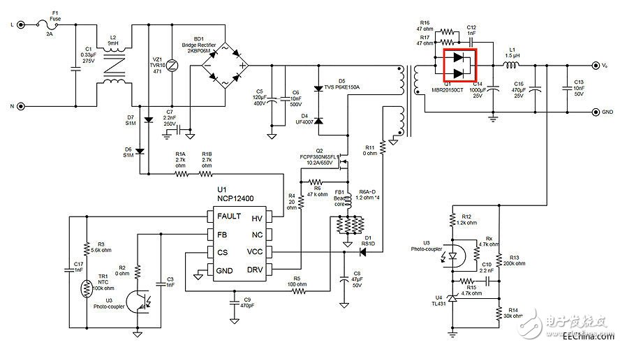 為Type-C連接器傳輸開發優化的電源適配器