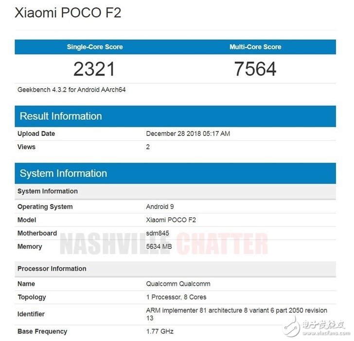 小米POCOF2跑分曝光 配置并不亮眼網友戲稱這是49年入國軍