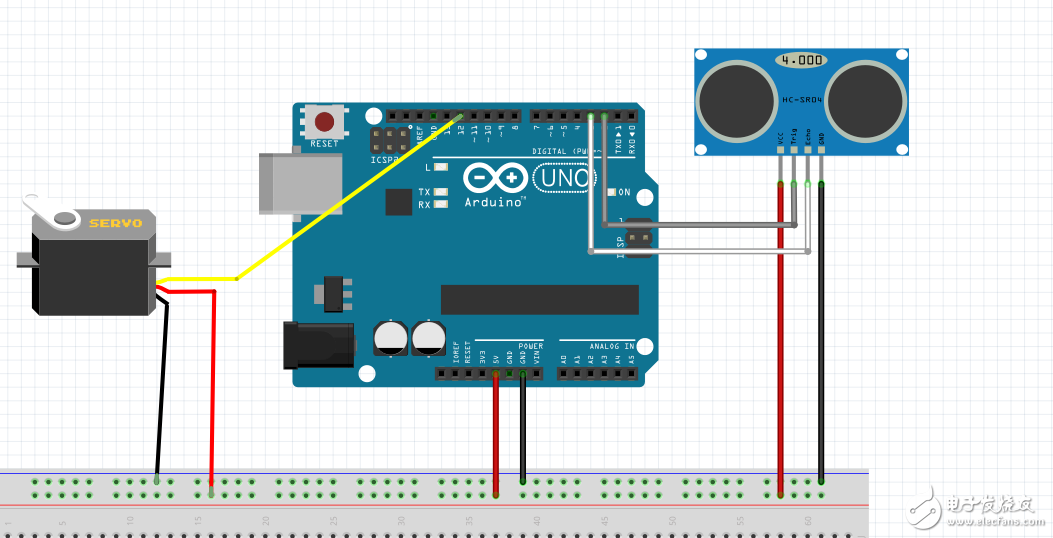 用arduino制作雷達