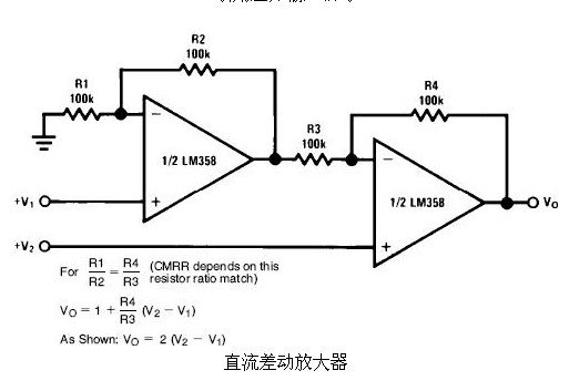 6種簡單電路圖之LM358應用電路圖（直流耦合低通RC有源濾波器 低漂移峰值檢測器）